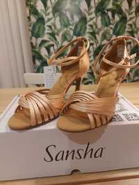 Buty Sansha ASHLEY łososiowa satyna Roz.11M - 40 (26cm)