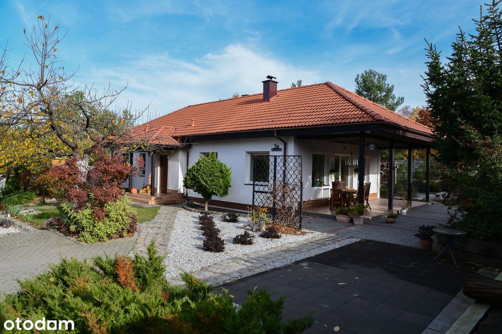 Dom wolnostojący z dużą działką w spokojnej okolicy