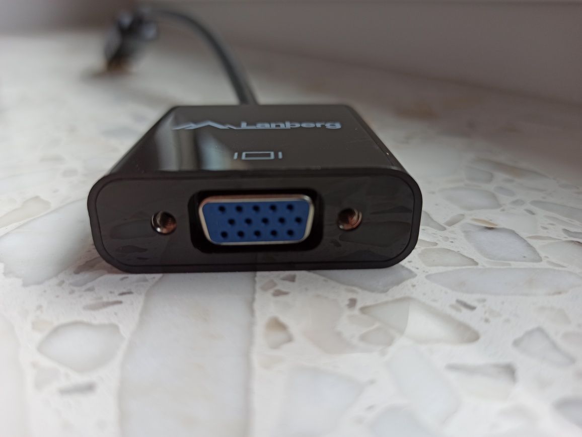 Adapter Displayport - VGA D-SUB, 20 cm LANBERG