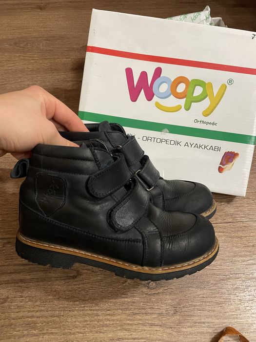 Woopy Ортопедичні демісезонні черевики для хлопчика, шкіряні розмір 31