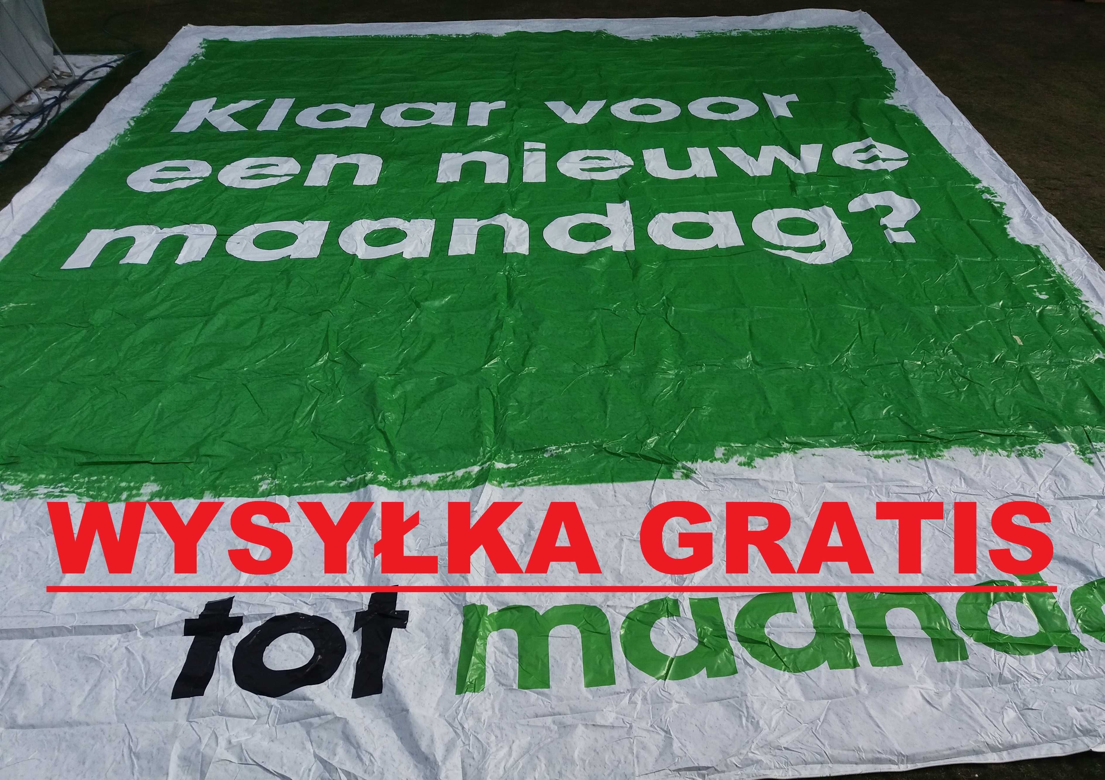 Plandeka,4 x8,5m,Uniwersalna,Gruba,Mocna,Wodoodporna,Baner,UV,Dach,Dom