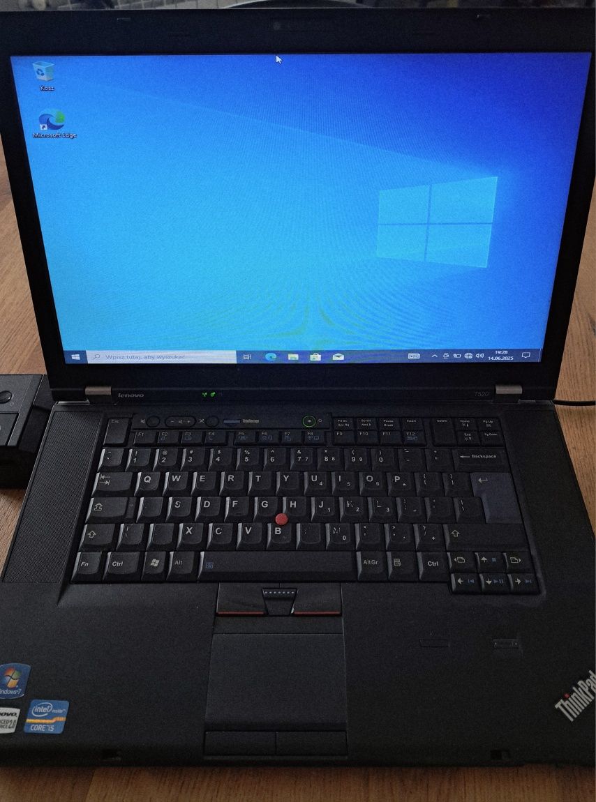 Laptop Lenovo ThinkPad T520, dysk SSD + stacja dokująca