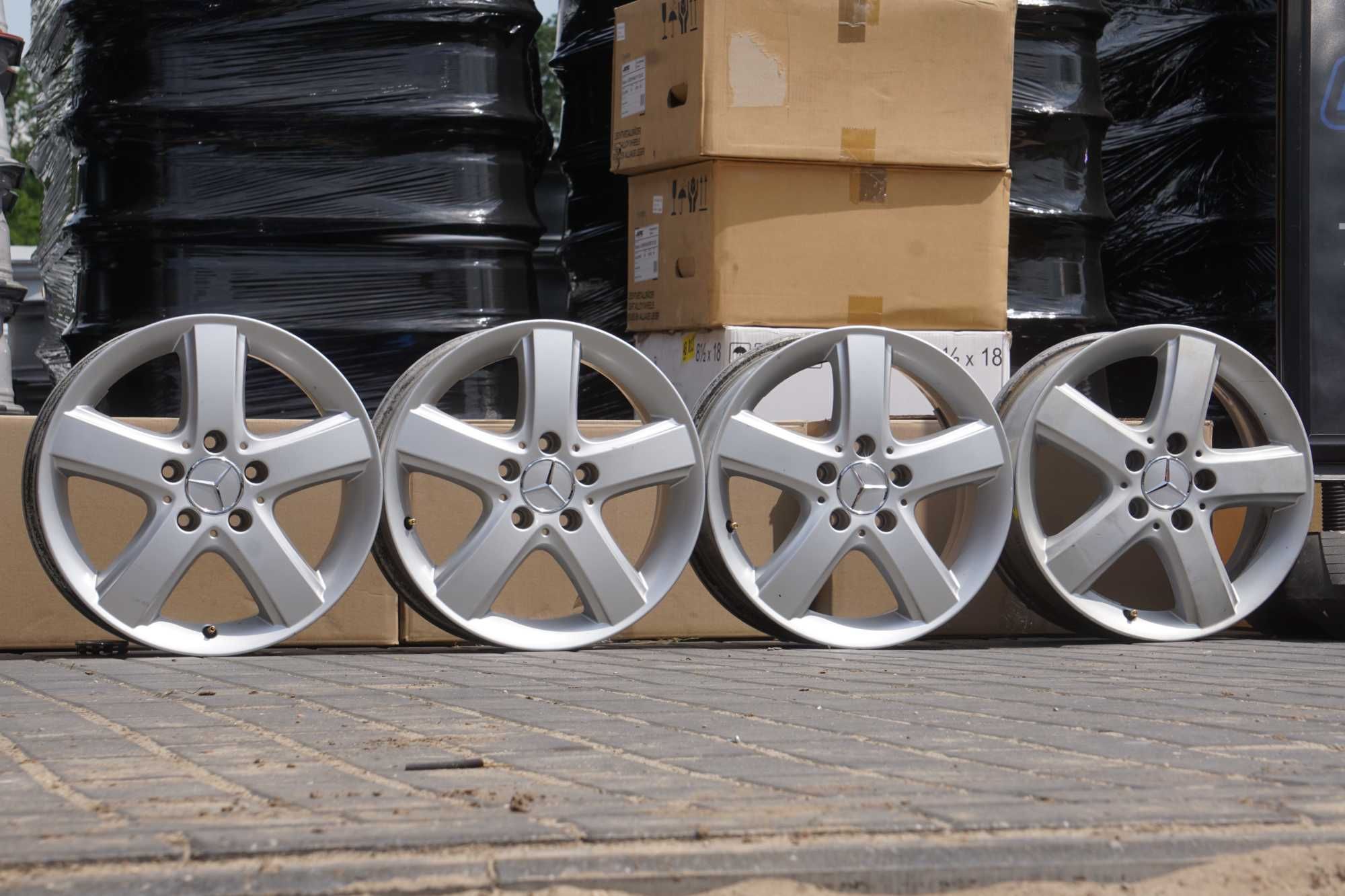 Alufelgi oryginał Mercedes 5x112 6Jx16 et46 cb66,6mm nowe dekle