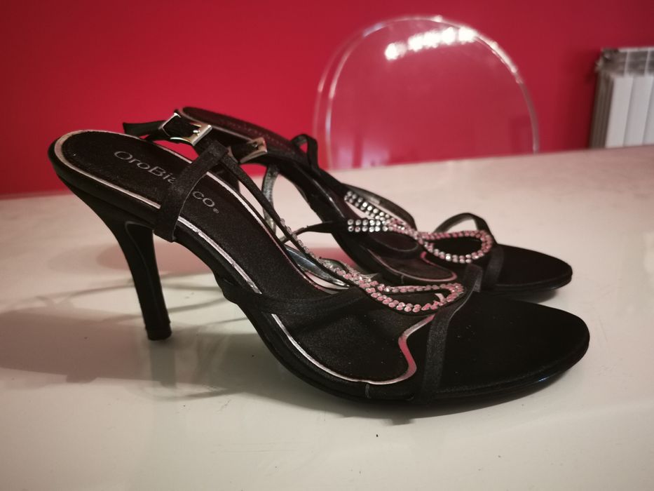 sapatos sandálias salto alto 37