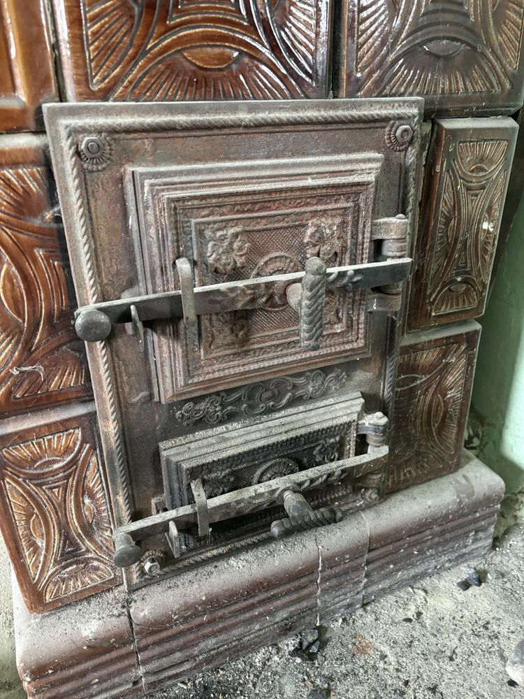 Piec kaflowy kaflak, zdemontowany duży 172x126x55