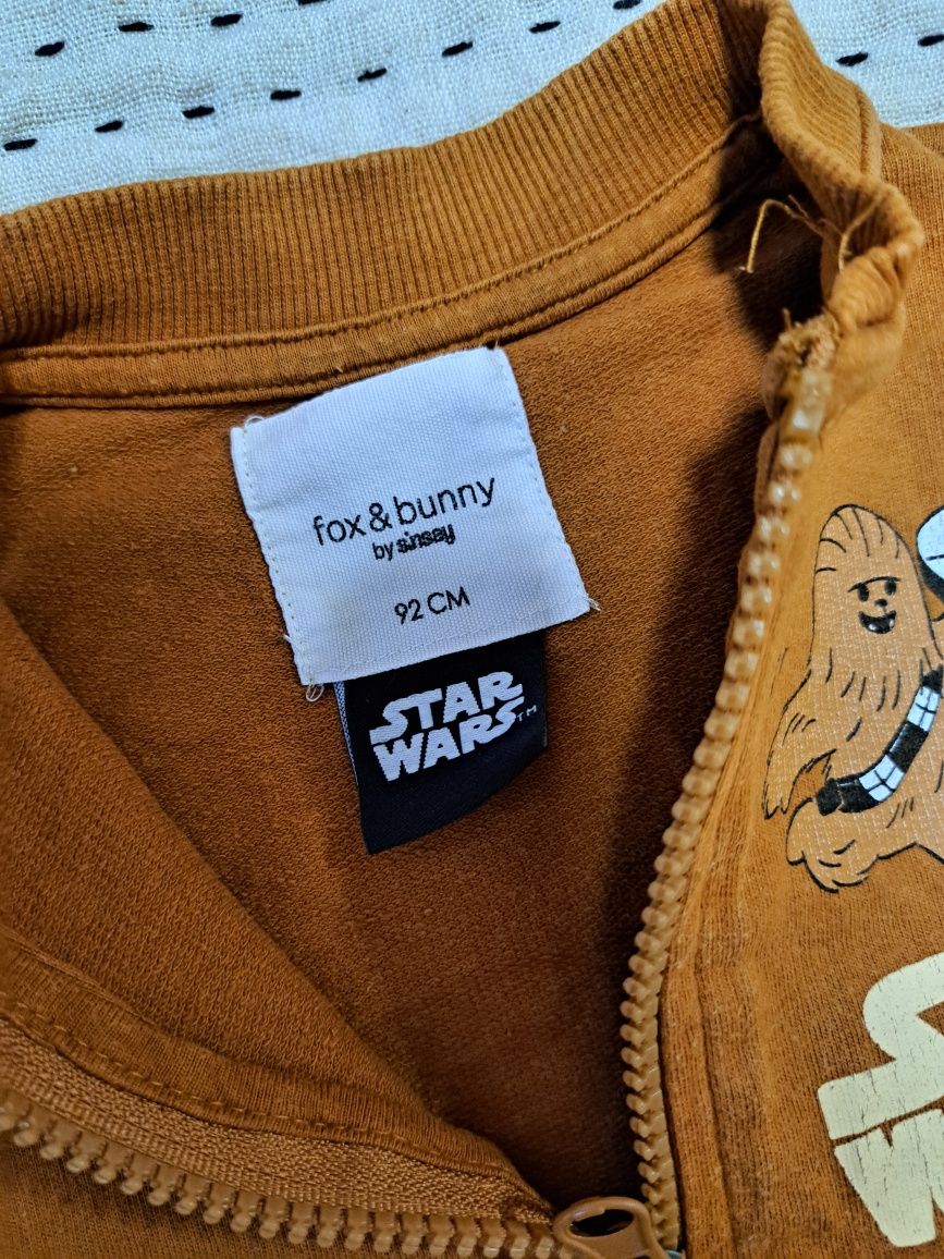 Bluza Star Wars 92 gwiezdne wojny sinsay chłopięca brązowa rozpinana