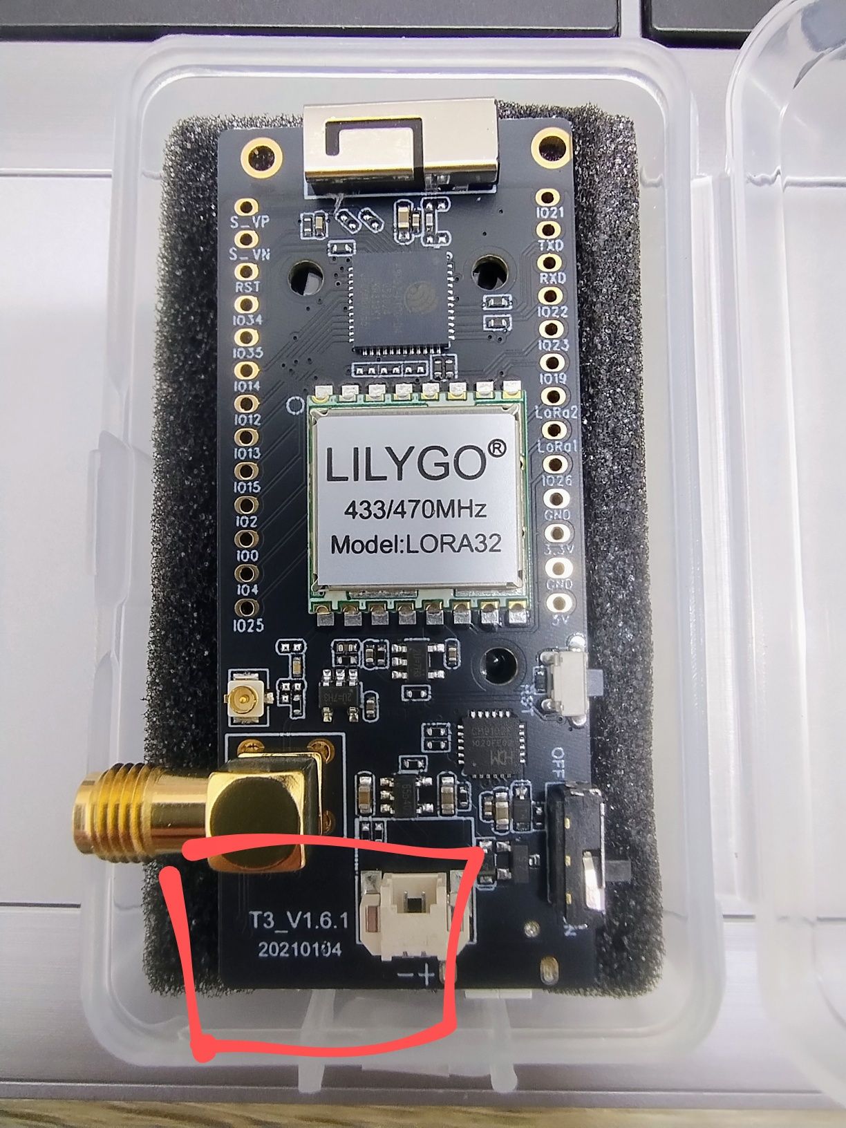 Модуль LILYGO ESP32 TTGO Lora 433/470 MHz
Бездротовий трансивер LILYGO