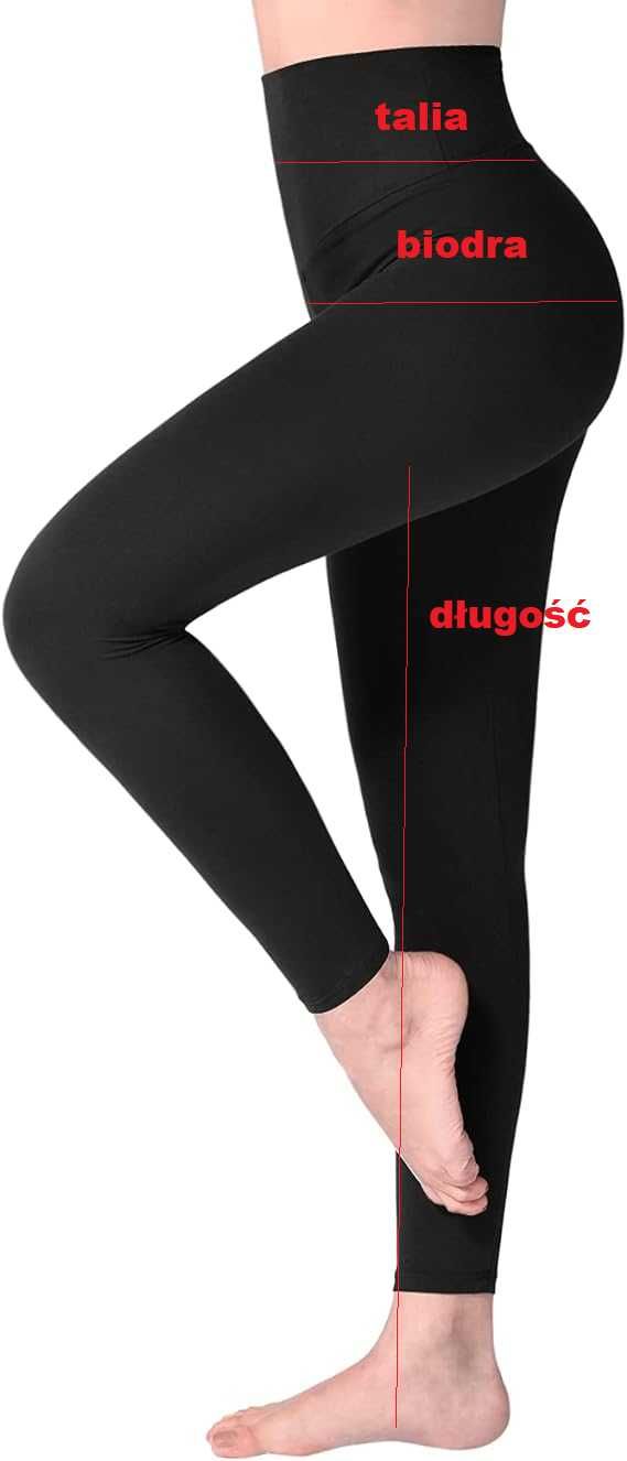 Nowe legginsy damskie czarne /spodnie /modelujące / M !542!