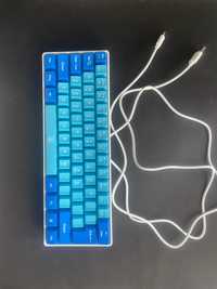 Игровая клавиатура Snpurdiri 60%, мембранная и с подсветкой