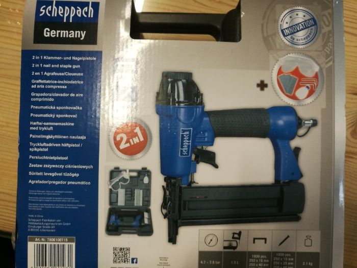 Scheppach Zszywacz I Gwoździarka Nowa!!! Okazja!!!