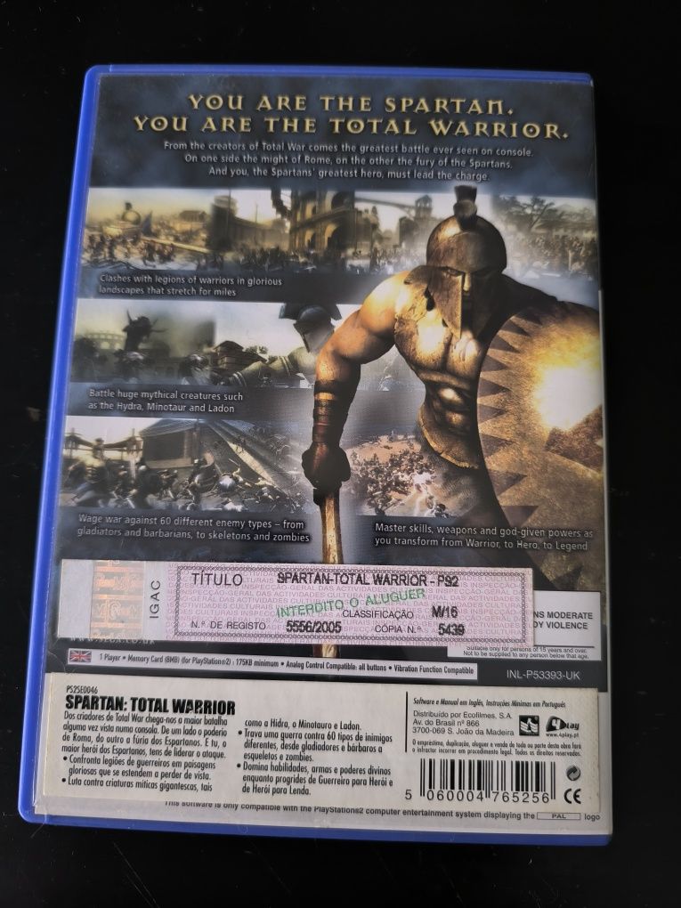 Jogo PlayStation 2  SPARTAN TOTAL WARRION