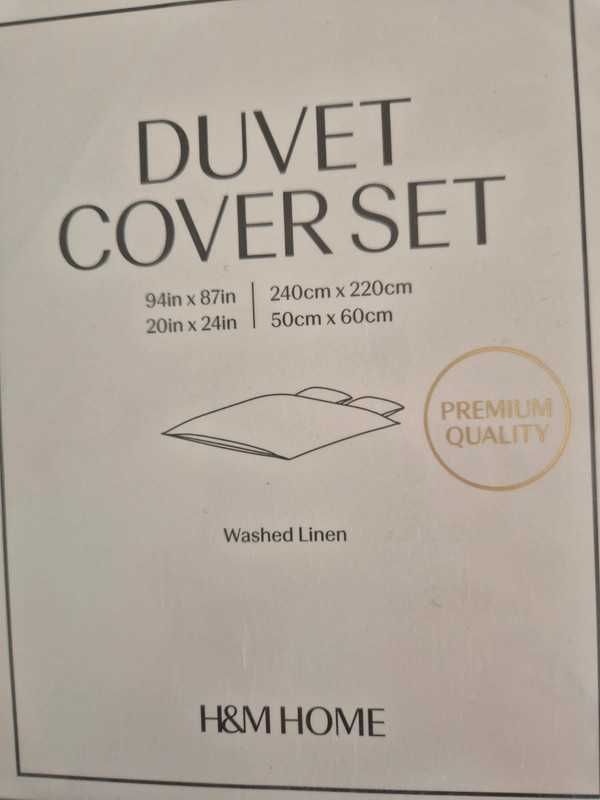 Pościel lniana H&M Home Premium len 100%
220x240 cm