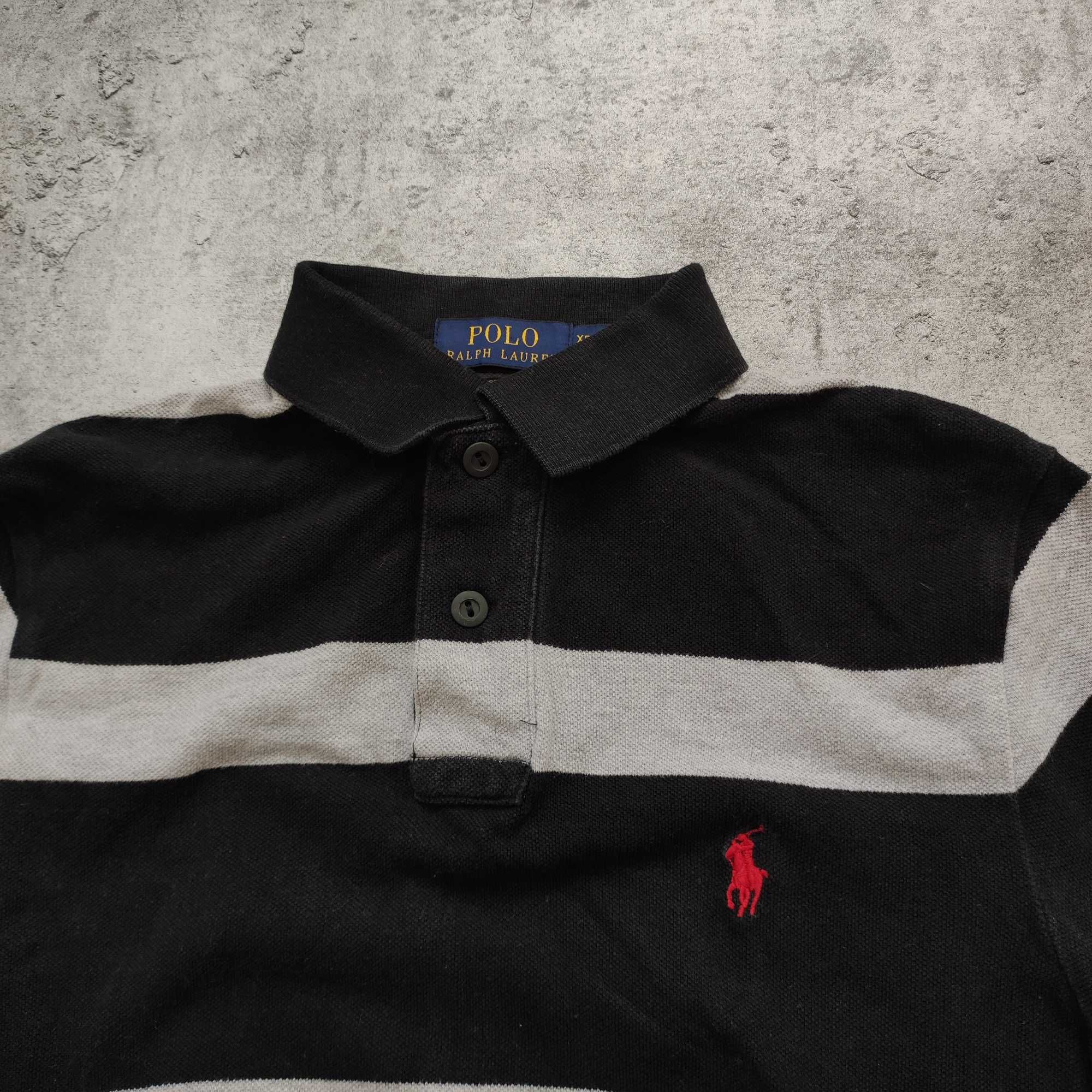 MĘSKA Koszulka Polo Kołnierzyk Paski PREMIUM Polo Ralph Lauren Haft