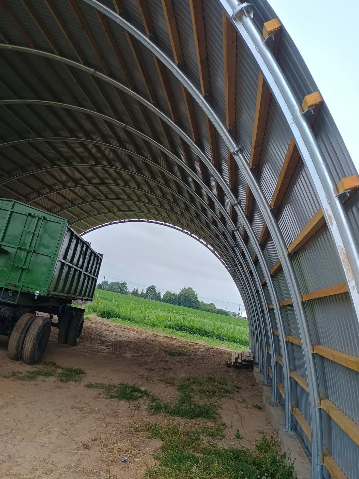 Hala łukowa 14.5 x 20m wys 6.4m ocynk wiata garaż obora magazyn kurnik