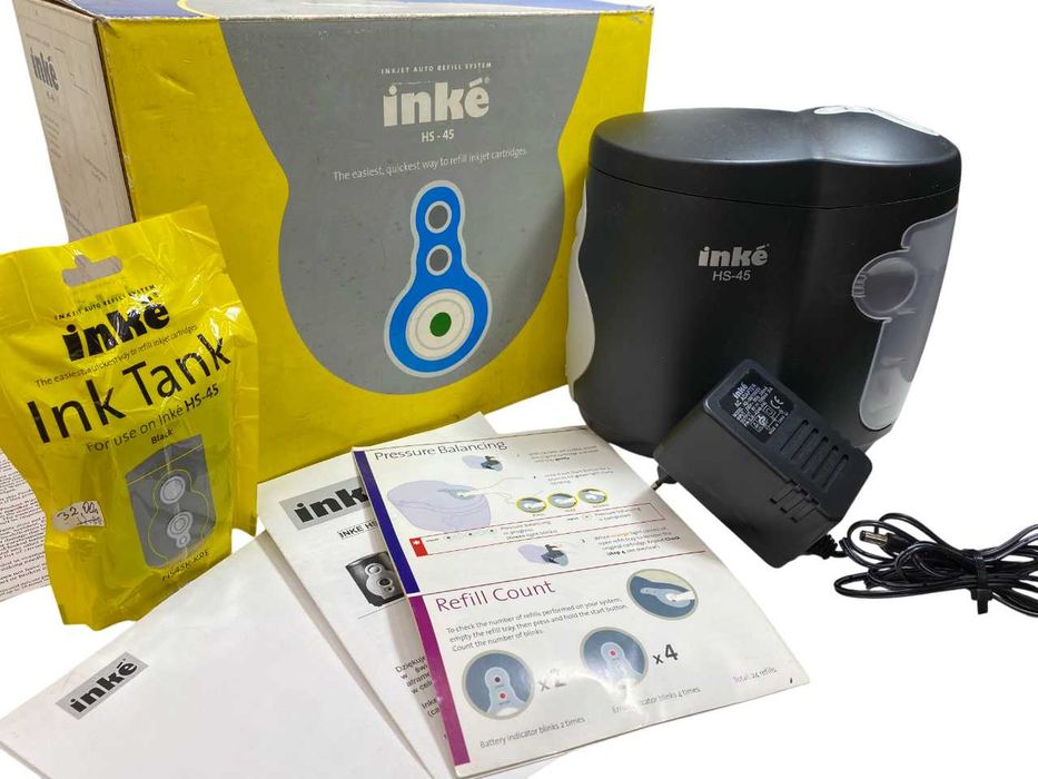 Inke HS-45 sprzęt do napełniania tuszów - stan kolekcjonerski 100% kpl