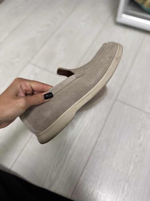 Лоферы замшевые мужские