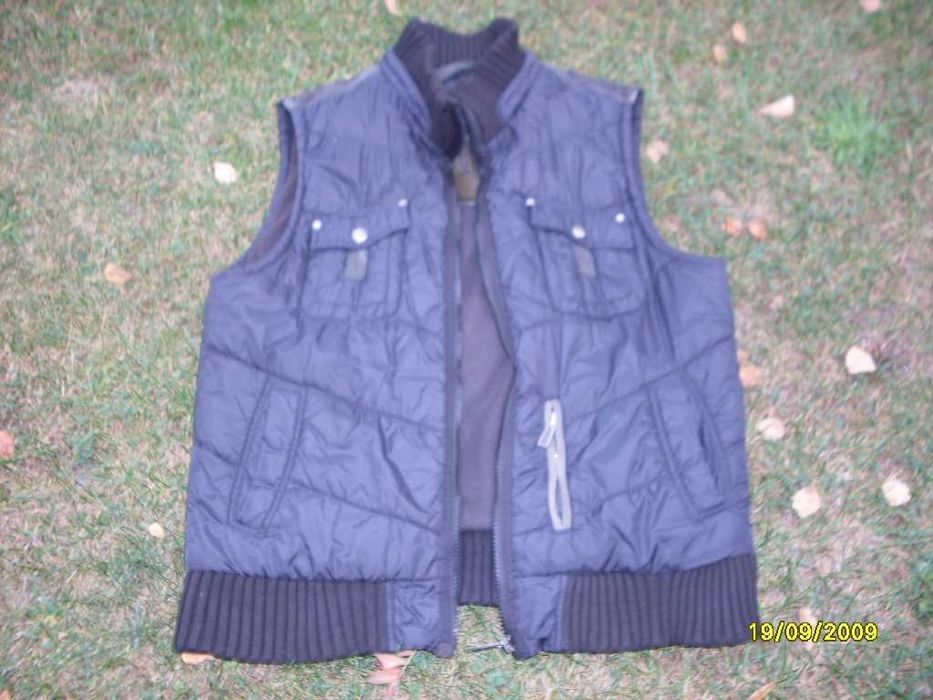 bezrękawnik męski czarny jesienny ciepły L