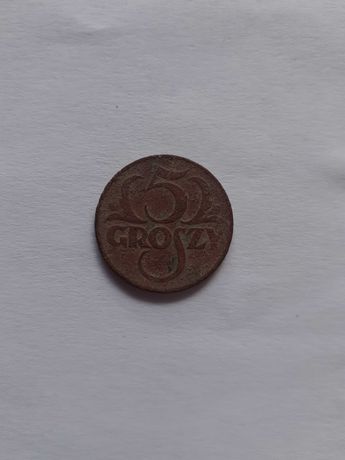 Польська монета 5 GROSZY 1923 рік