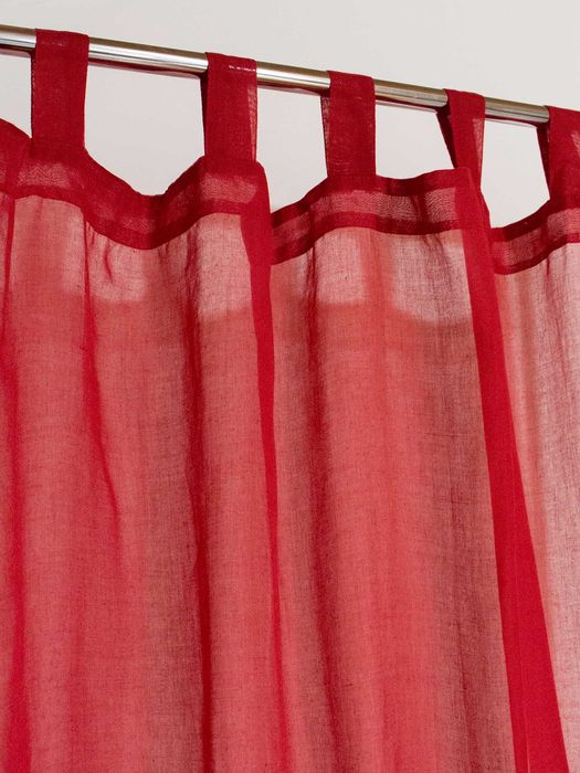Czerwona zasłona 135x260 cm