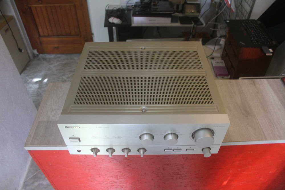 Oryginalny Japoński Wzmacniacz Pioneer A-616 Mark II Srebrny