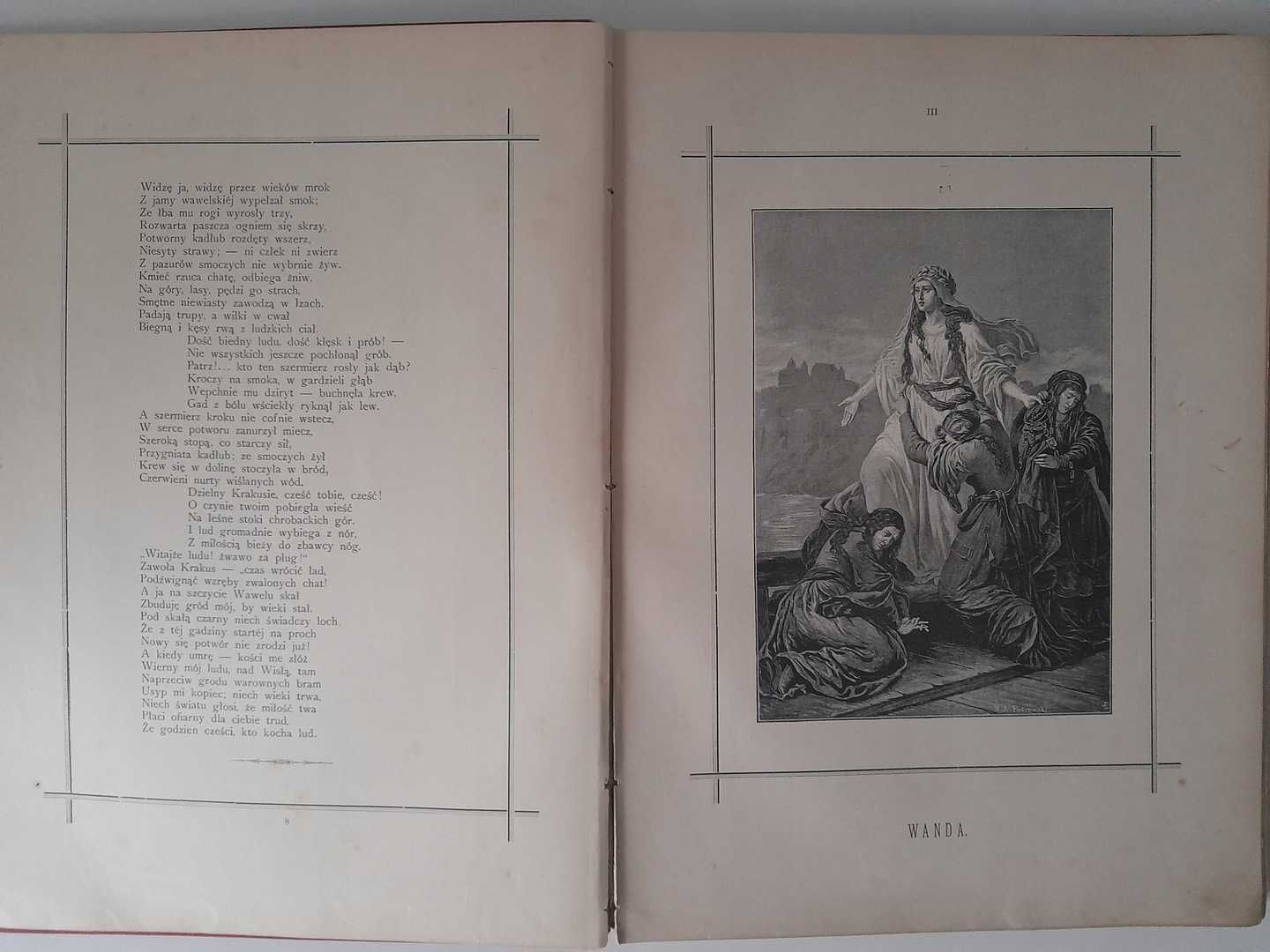 Królowie polscy w obrazach i pieśniach rok wydania 1893