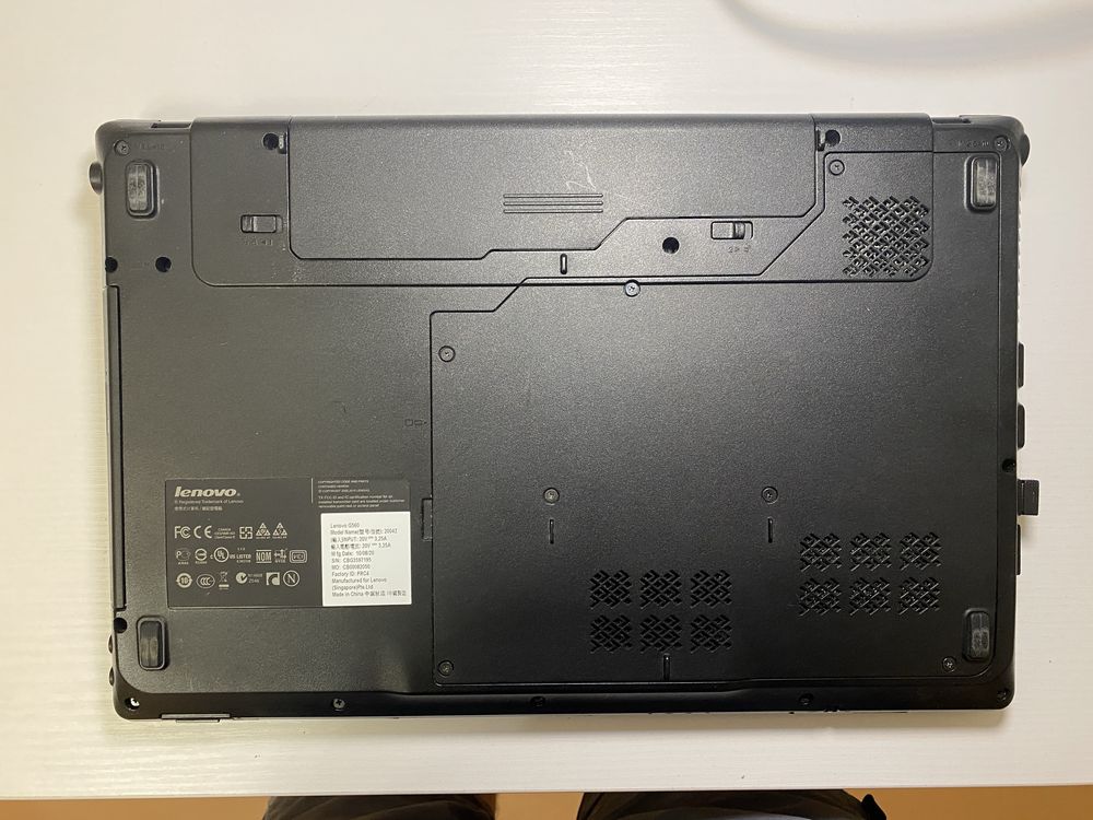 Ноутбук Lenovo G560 - ОЗУ 8GB SSD 250GB