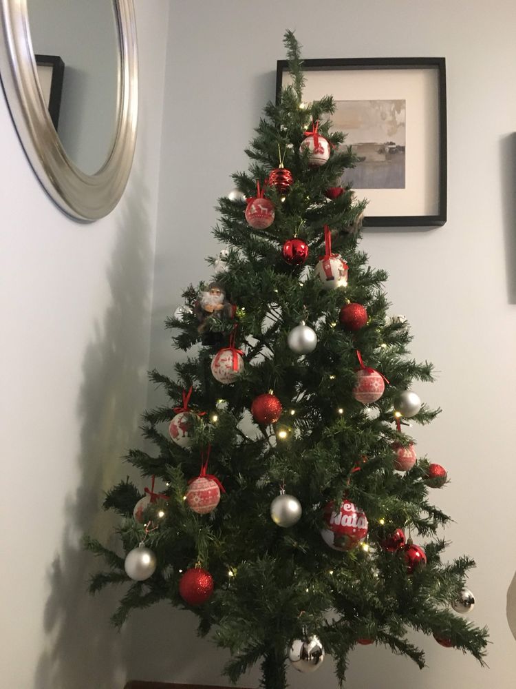 Árvore de Natal em ótimo estado