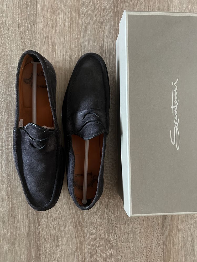 Мокасини Santoni 43р. шкіра, Італія