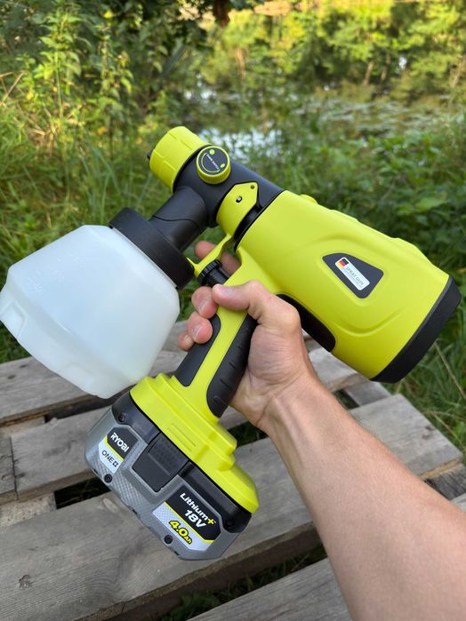 Mobilny bezprzewodowy pistolet do malowania sufitów pod aku RYOBI ONE