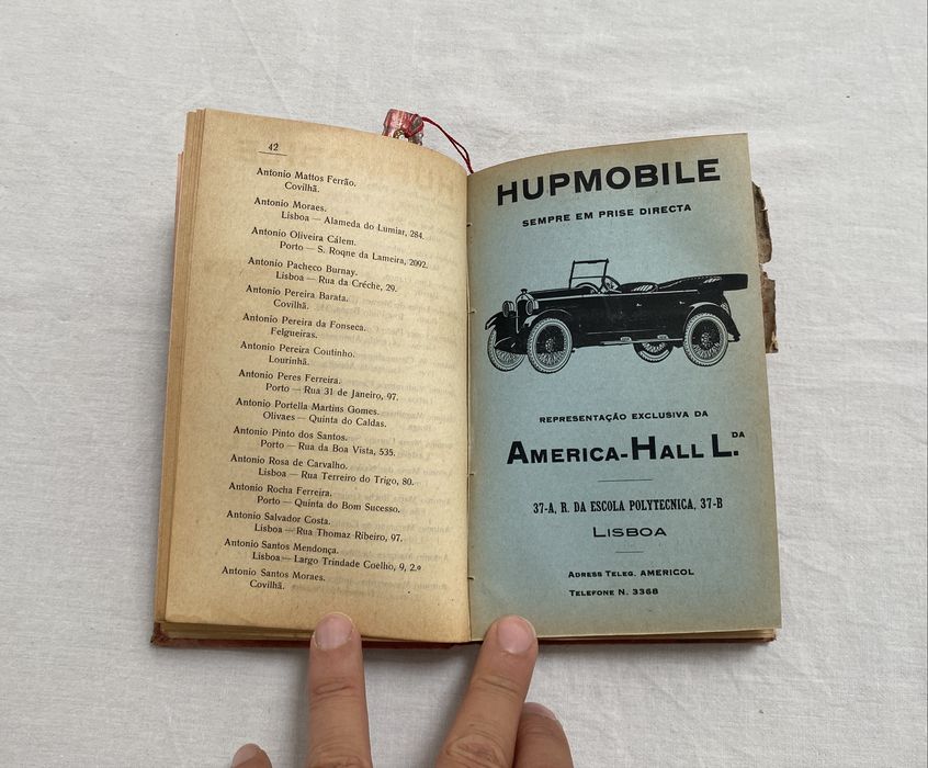 Automóvel Clube de Portugal ACP rally Anuário 1925 raro
