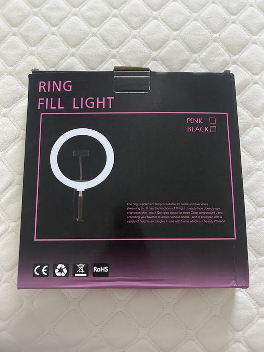 Кільцева лампа, з держачем для телефона