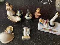 Conjunto de bonecos de porcelana colecionaveis