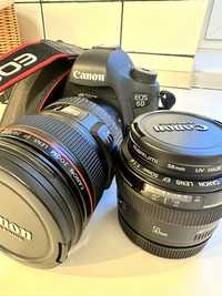 Canon eos 6D з двома обʼєктивами (EF 24-105L, EF 50mm 1:1.4 USM).