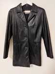 Black Genuine Leather Woman Jacket (Tam. S)