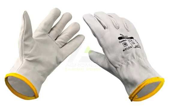 Rękawice robocze rękawiczki spawalnicze DRIVER skórzane kozia skóra