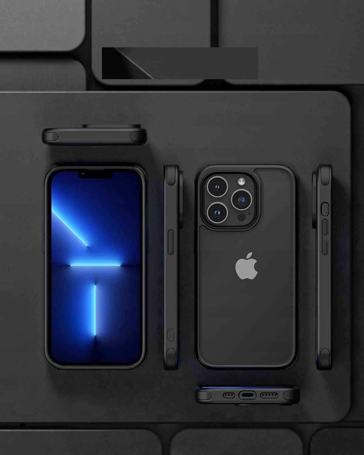 etui do iphone 13 pro crystal clear miękka obudowa z tpu (czarna)