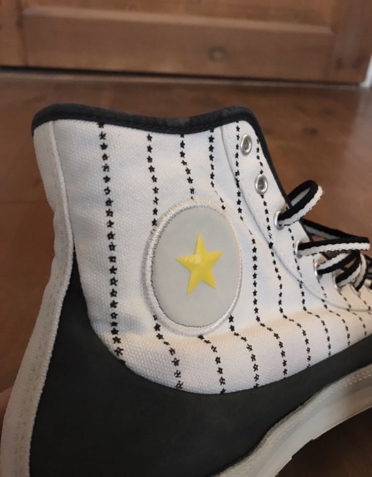 białe buty trampki converse chuck taylor all star sasha wysokie