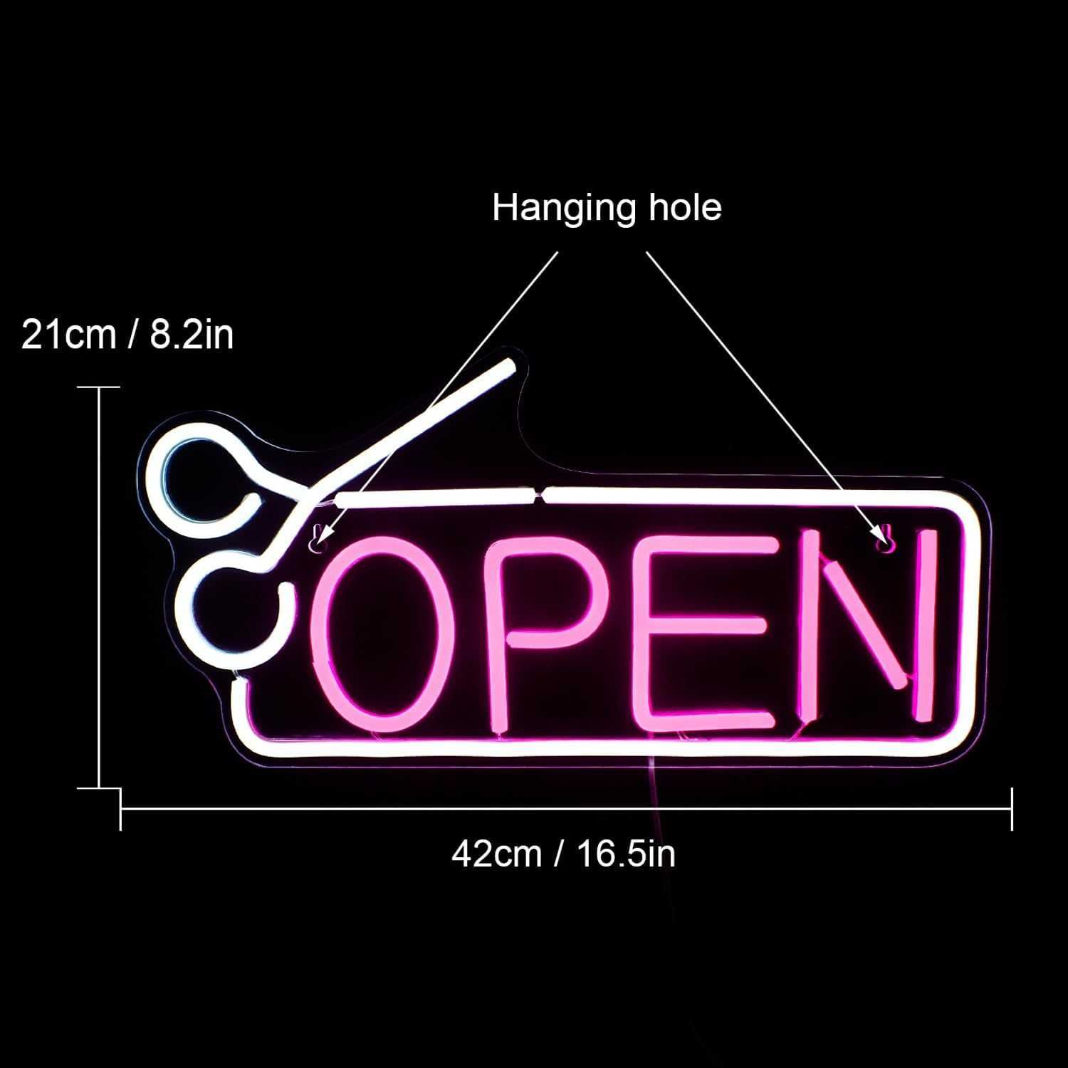 Sinal Luminoso Néon LED em Acrílico " OPEN "