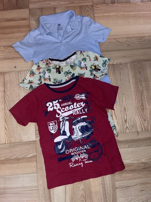 Paka ubranka dzieci chlopiec 128 zestaw 122 spodnie bluza 6-8 lat