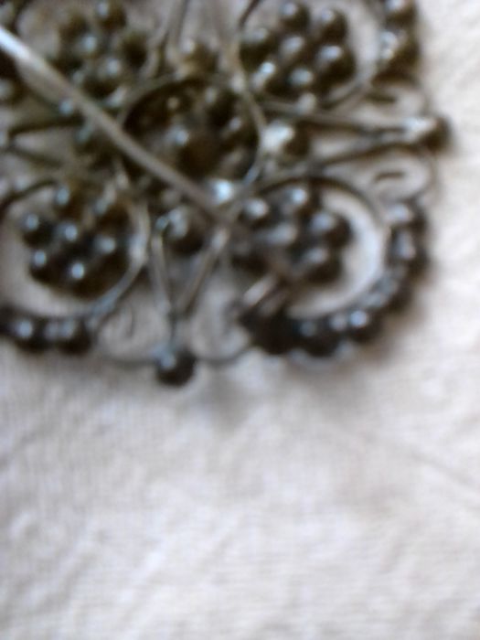 Серебряная брош бу