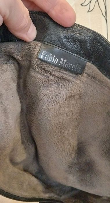 Продам женские замшевые (кожа) зимние сапоги -  ботфорты Fabio Monelli