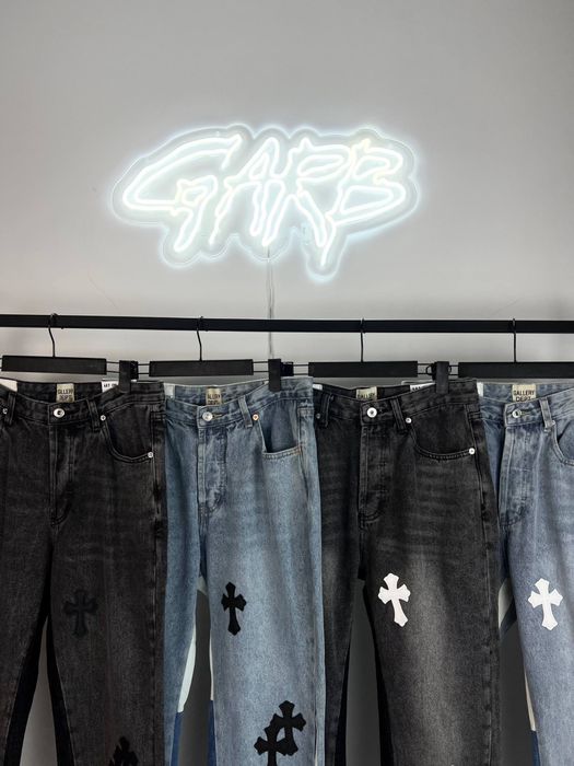 ‼️БЕЗ ПЕРЕДОПЛАТ‼️ Джинси Gallery dept x Chrome hearts