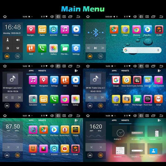 Auto-rádio 2 din android 14 para Mercedes Classe R W251