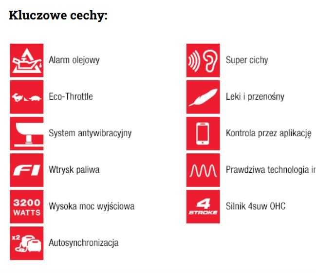 Agregat prądotwórczy Honda EU32i (3,2kW)