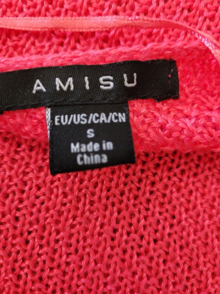 Różowy sweter oversize Amisu