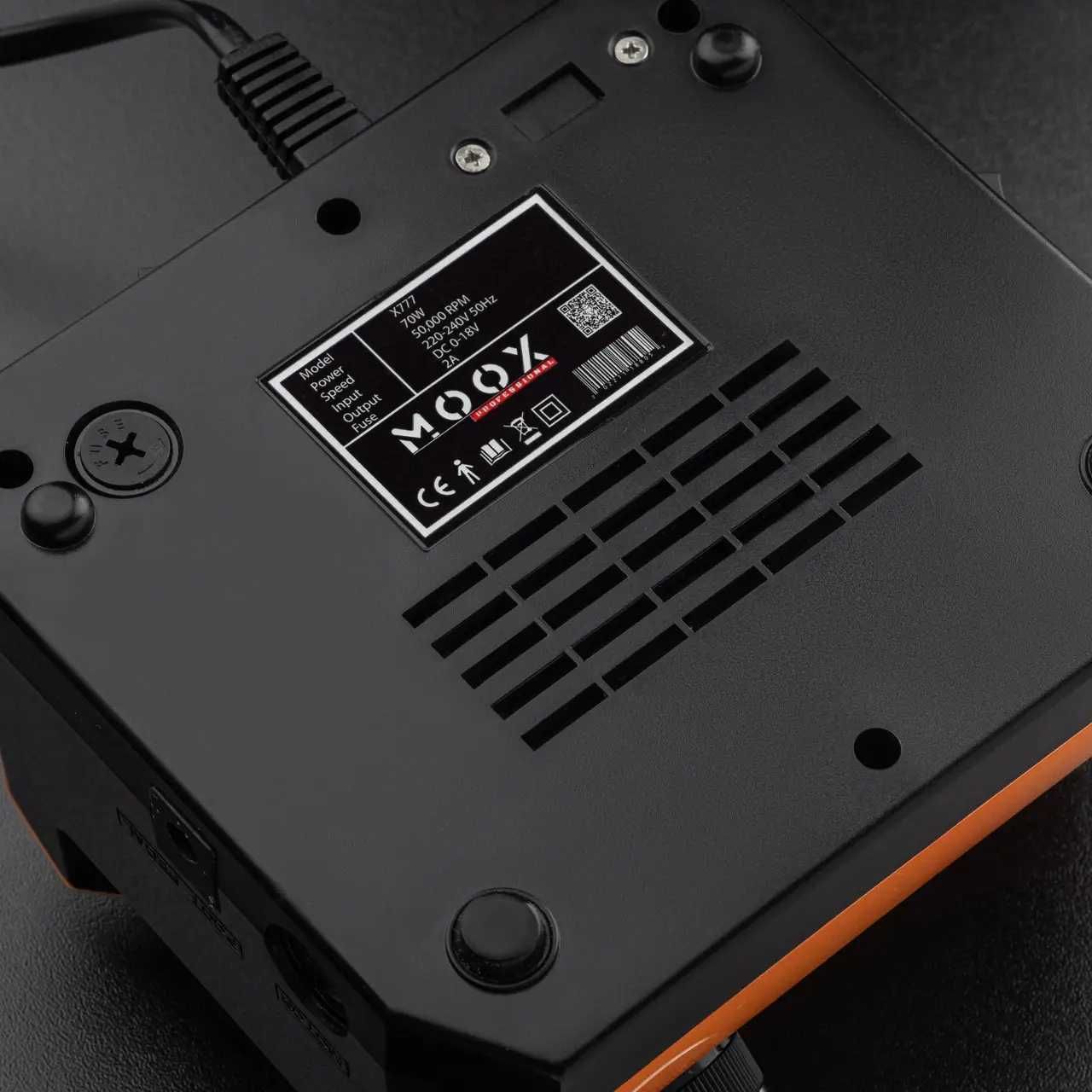 Фрезер для манікюру MOOX X 777 50 000 об/мин 70W Помаранчевий