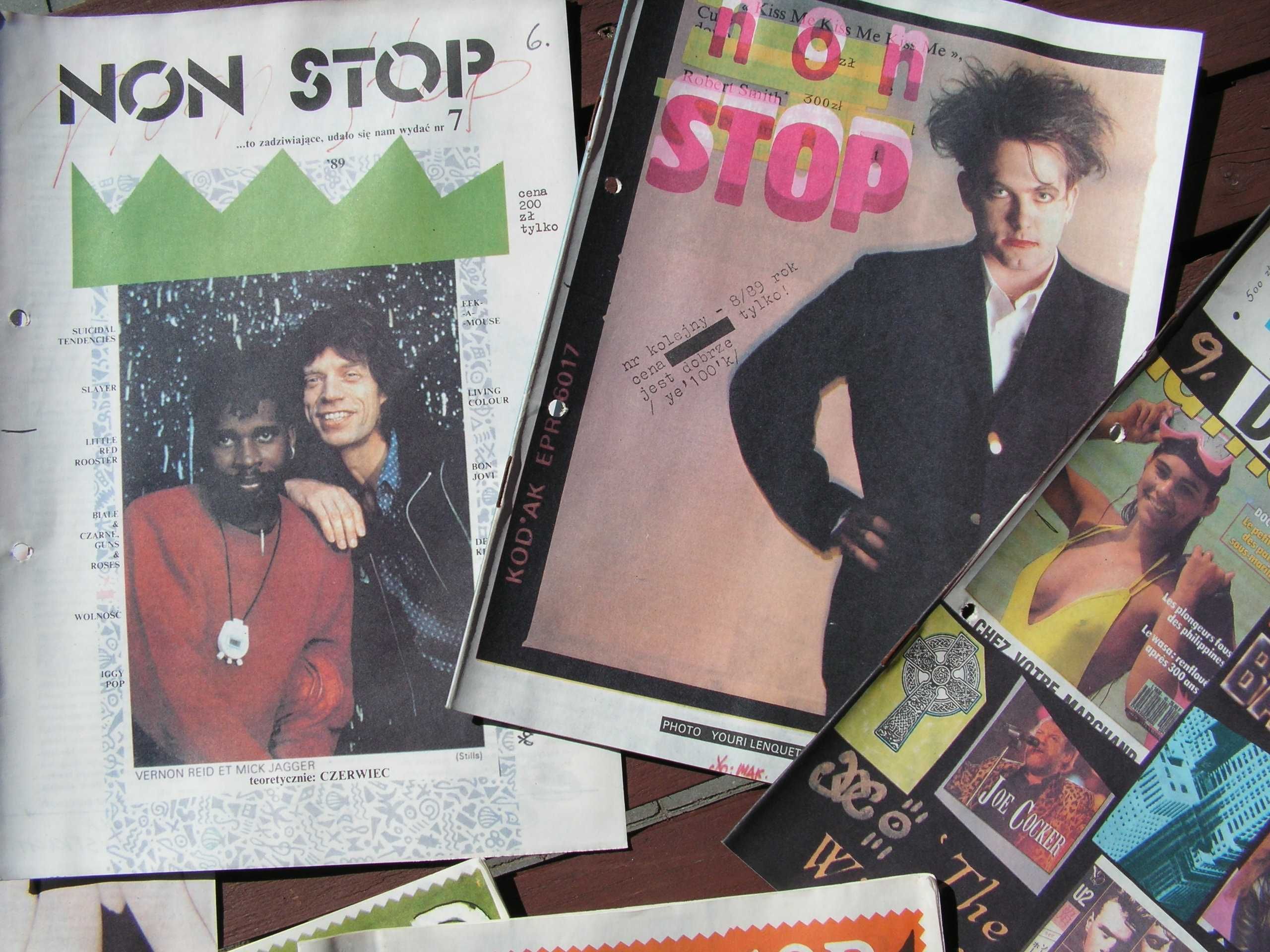 Non Stop, czasopismo muzyczne z 1989 - 90 r, 11 sztuk