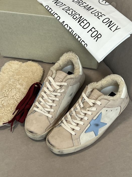 Кросівки зимові на хутрі Golden Goose преміум якість