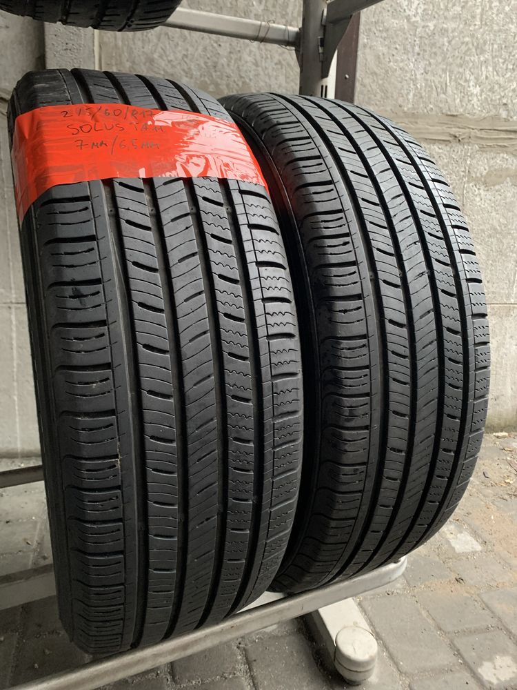 Летние шины 215/60 R17 Kumho Solus TA11 7мм резина