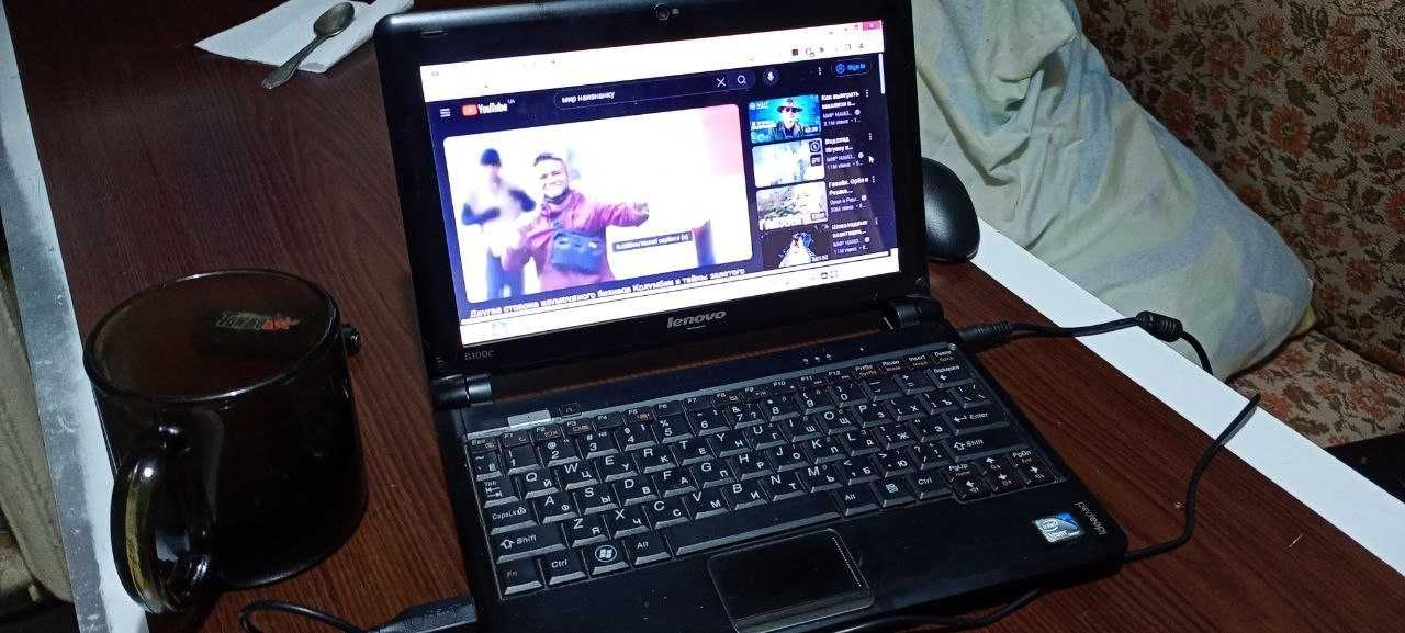 Нетбук Lenovo s100c /10'/Intel Atom N570/RAM 2GB/HDD 320GB/LAN